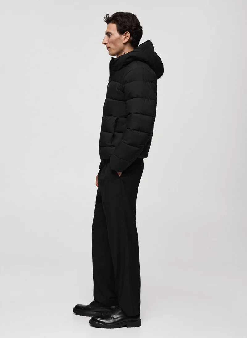 مانجو مان Anorak Turin Quilted Zip Through Jacket