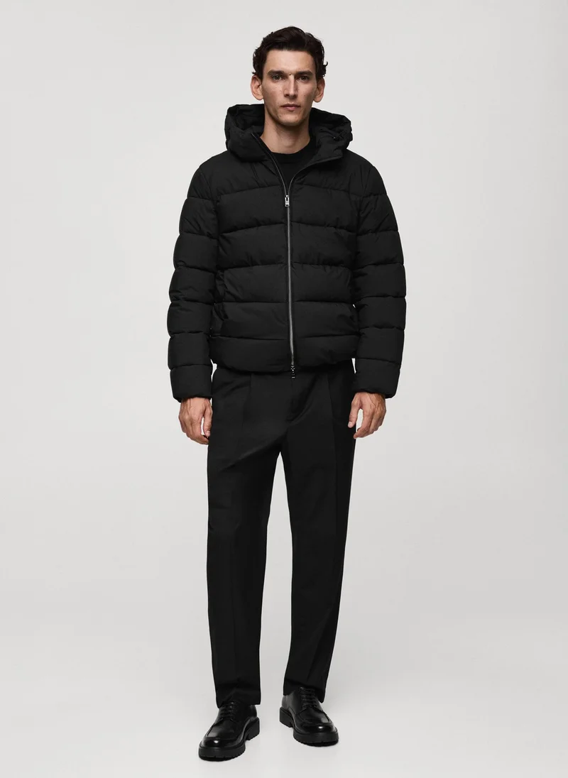 مانجو مان Anorak Turin Quilted Zip Through Jacket