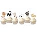 Mirabuy 48 Pcs Cute Cat Kitten Cupcake Toppers Picks for Pet Themed Party Birthday Party - Image 3
