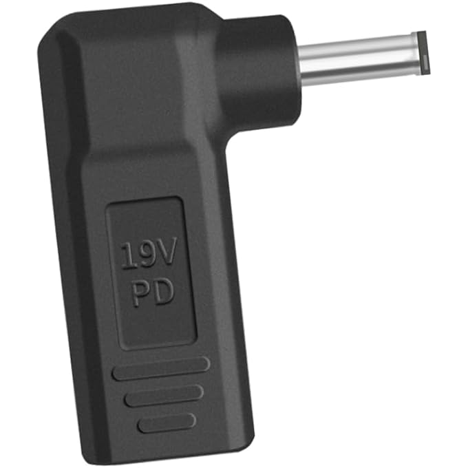 rayihni 100W 5.5 X 2.1 MM DC PLUG MALE TO USB C DC ADAPTER, TYPE C TO DC 5.5MM X 2.1MM DC ADAPTER SUPPORT 5V 12V 19V 20V MADE FOR LED LIGHT, SMALL FAN, FOLDABLE SOLAR, LAPTOPS SERIES