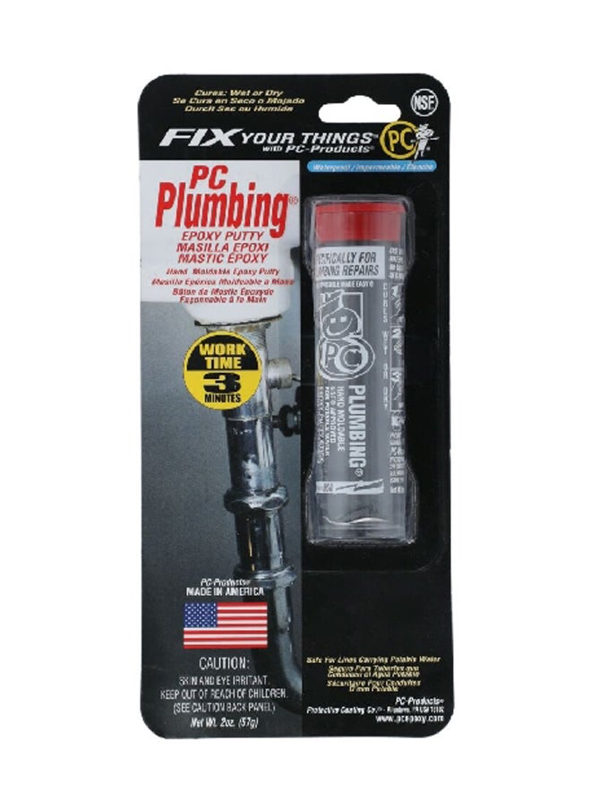 PC Products Hand Moldable Waterproof Plumbing Epoxy Putty Grey 2 oz 25598  - Image 3