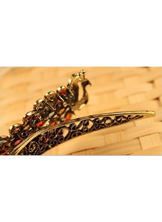 Luzen Beautiful Jewelry Peacock Design Crystal Women Rhinestones Hair Clips Hair Pin For Wedding Bridal Party Headdress Hair Accessory - Image 4