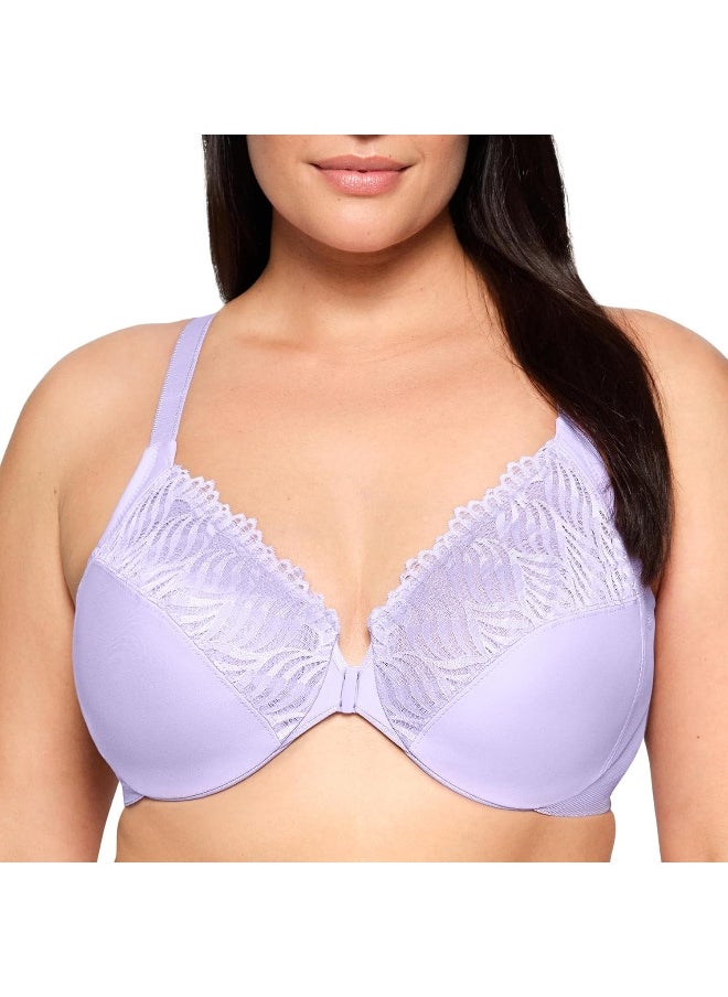 Glamorise Glamorise womens Front-close T-back Wonderwire Underwire #1246 Full Coverage Bra (pack of 1)  - Image 1
