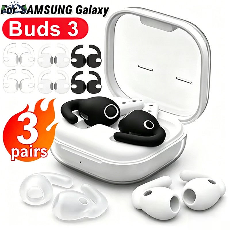 [Charm] 3-1Pairs Earphone Anti Lost Hook - for Outdoor Sports - Mini Cap Hook - Silicone Earbuds Anti-drop Hooks - for Samsung Galaxy Buds4 - Bluetooth Earphone Protector /trend - Image 2