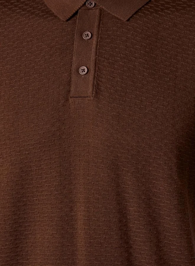 Splash FAV Men Short Sleeves Textured Polo T shirt