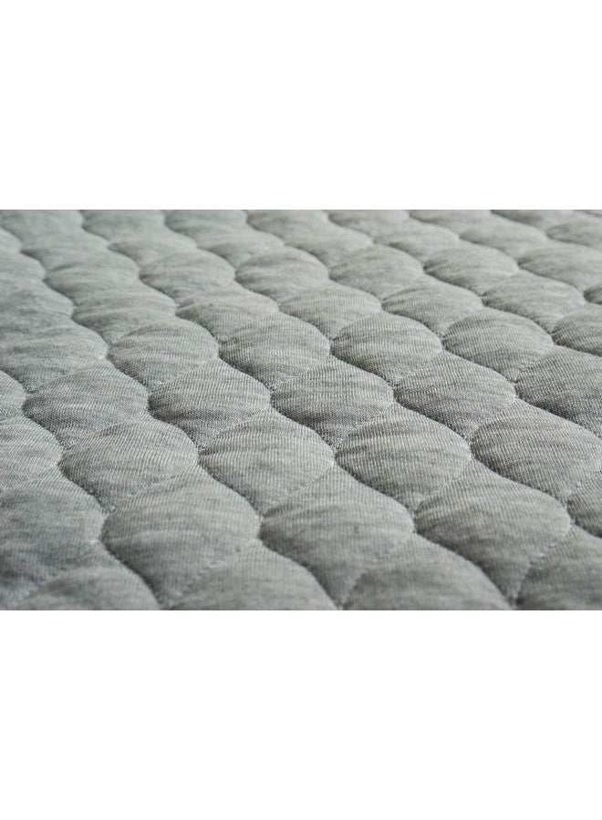 BlueSnail Bamboo Quilted Thicker Waterproof Changing Pad Liners 3 Count (Gray) - Image 3