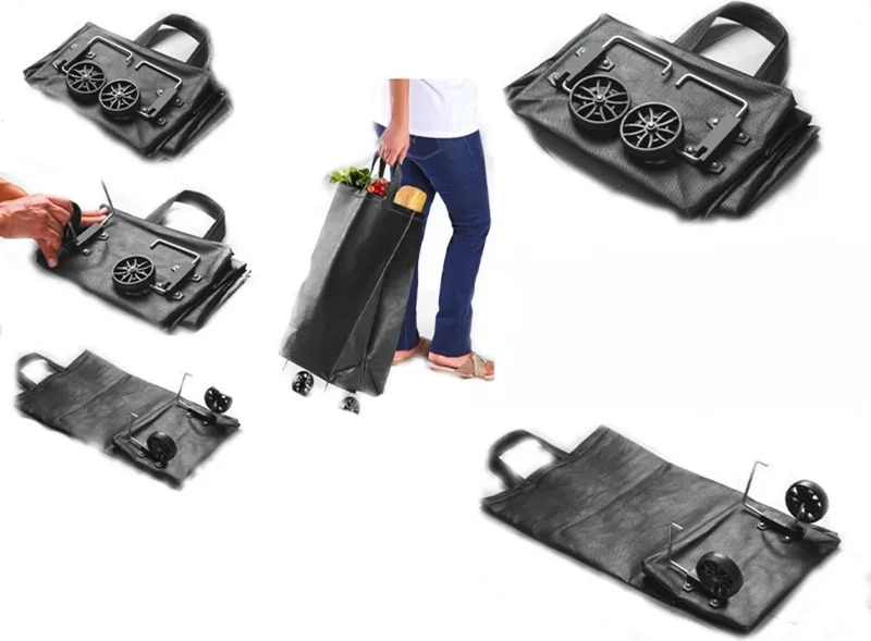 Cadde Outlet Foldable Wheeled Shopping Cart Market Cart