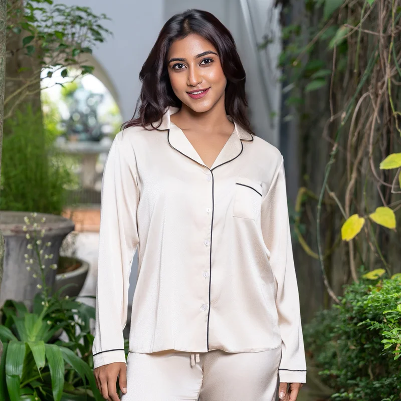 Aadaraya  Aadaraya Pyjama Set Shirt and Trousers for Women | Best Price UAE