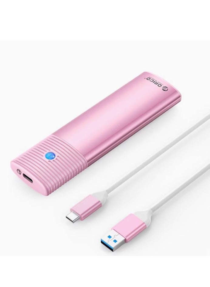 Orico ORICO M.2 NVMe SATA SSD Enclosure Adapter Tool-Free, USB C 3.2 Gen 2 10Gbps NVMe, 5Gbps NGFF SATA PCIe M-Key(B+M Key) 2230/2242/2260/2280, Aluminum External M2 Reader Support UASP Trim- PWDM2-BK - Image 1