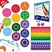 Simply magic 166 PCS Magnetic Fractions Activities Class Set Fraction Strips Tiles Circles Bars Magnetic Math Manipulatives for Kids Perfect Classroom Learning Tools Homeschool Supplies - Image 3