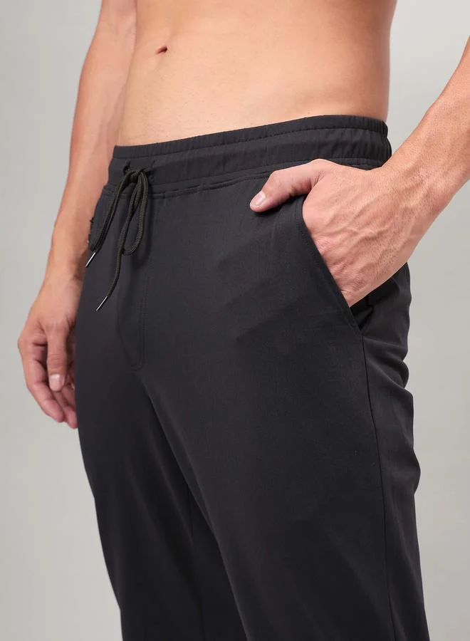 Technosport 4-Way Stretch Relaxed Fit Track Pants with Duracool+ by Styli
