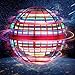 LEMATRIX Flying Orb Ball Toy Hover Ball Boomerang Fly Fidget Spinner Cool Toys Gifts for 6 7 8 9 10 11 12 Years Old boy Girls Teens Hand Mini Drone Cosmic Globe Indoor Outdoor ToysRed - Image 4
