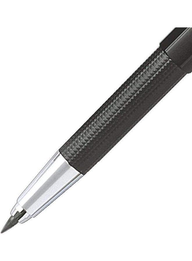 Rotring قلم رصاص ميكانيكي روتراينج 300 | 2.0 مم | قابل لإعادة التعبئة مع مبراة تحت الغطاء | أسود | 1 قطعة - Image 3
