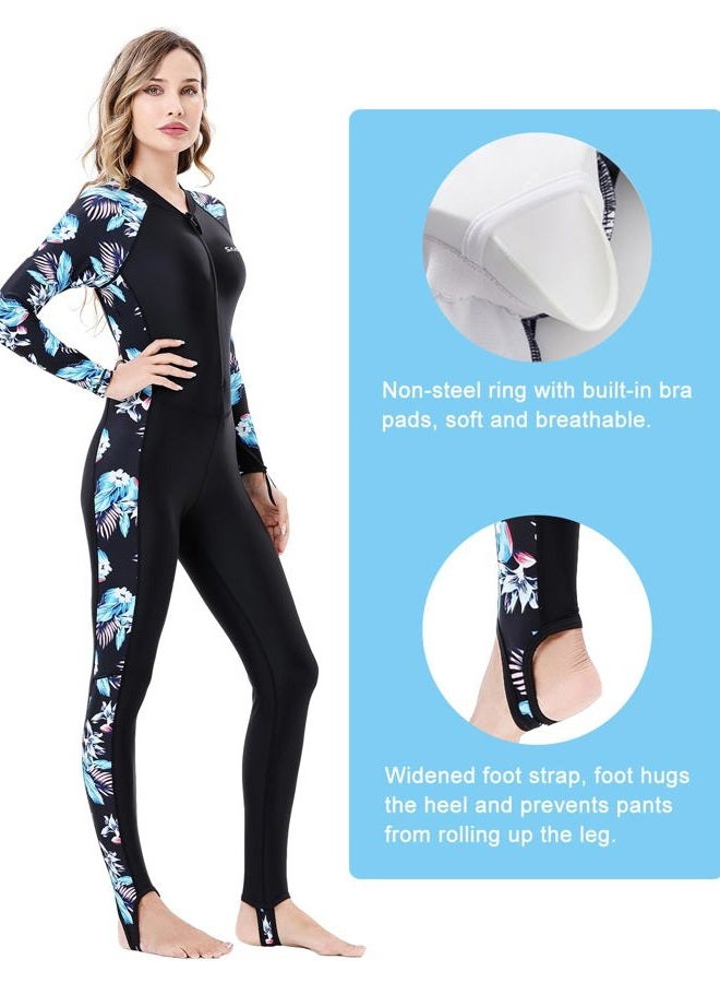Realon Diving Skin Suit for Women Men, Full Body Rash Guard Swimsuit Thin Wetsuit, One Piece Swimwear UV Protection Quick Dry for Scuba Surfing Snorkeling Swimming Kayak Water Sport - Image 4