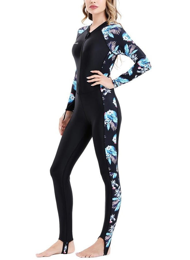 Realon Diving Skin Suit for Women Men, Full Body Rash Guard Swimsuit Thin Wetsuit, One Piece Swimwear UV Protection Quick Dry for Scuba Surfing Snorkeling Swimming Kayak Water Sport - Image 1