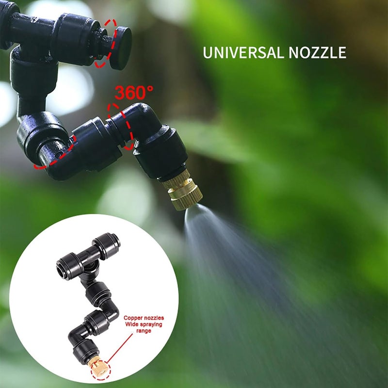 WiFi Rainforest Terrarium Timed Fogging System Reptile Intelligent Humidification Spray Kit Automatic Sprayer 360 Degree Rotatable Nozzle with WiFi Connection Remote APP Control (10m 4 nozzles) Multicolor 10m 4 nozzles 10m 4 nozzles - Image 4