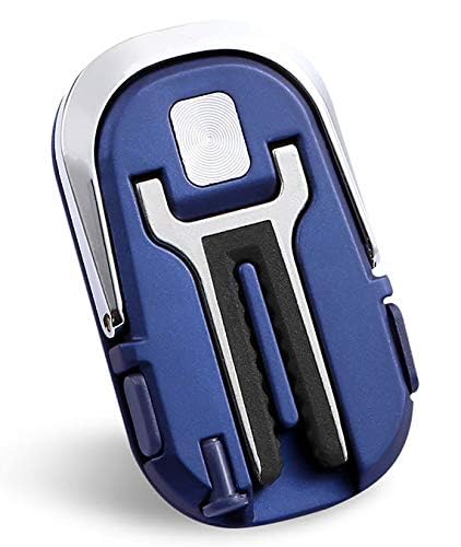 KolorFish Phone Ring Stand Holder Multifunction Car Mount, Finger Ring Phone Stand Air Vent 360°/180° Rotate 2 in 1 Universal Bracket (Blue) - Image 2