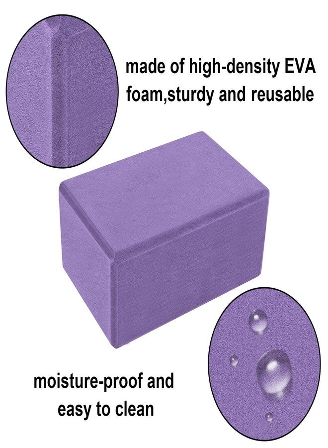 Muka Black Yoga Blocks 4x6x9 Inch, High Density EVA Foam Yoga Brick for Meditation, Pilates - Image 4
