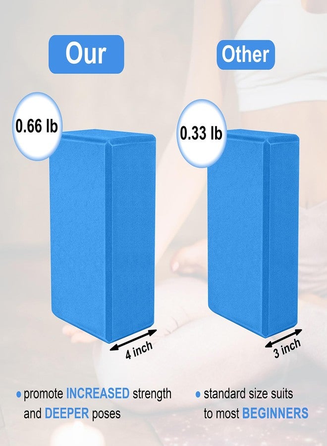 Muka Black Yoga Blocks 4x6x9 Inch, High Density EVA Foam Yoga Brick for Meditation, Pilates - Image 3