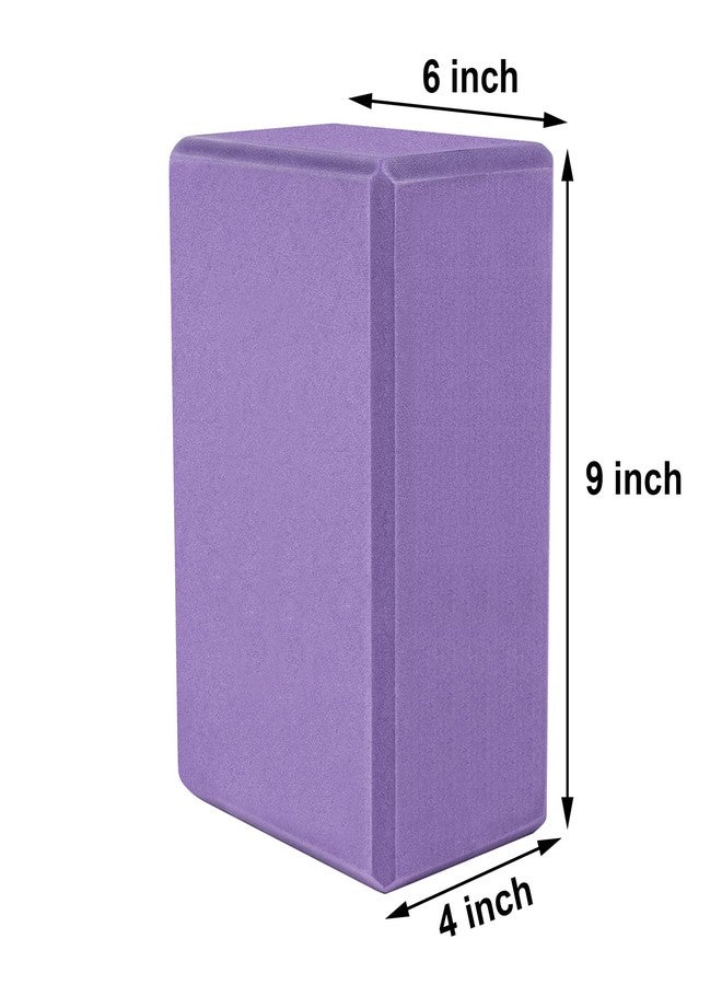 Muka Black Yoga Blocks 4x6x9 Inch, High Density EVA Foam Yoga Brick for Meditation, Pilates - Image 2