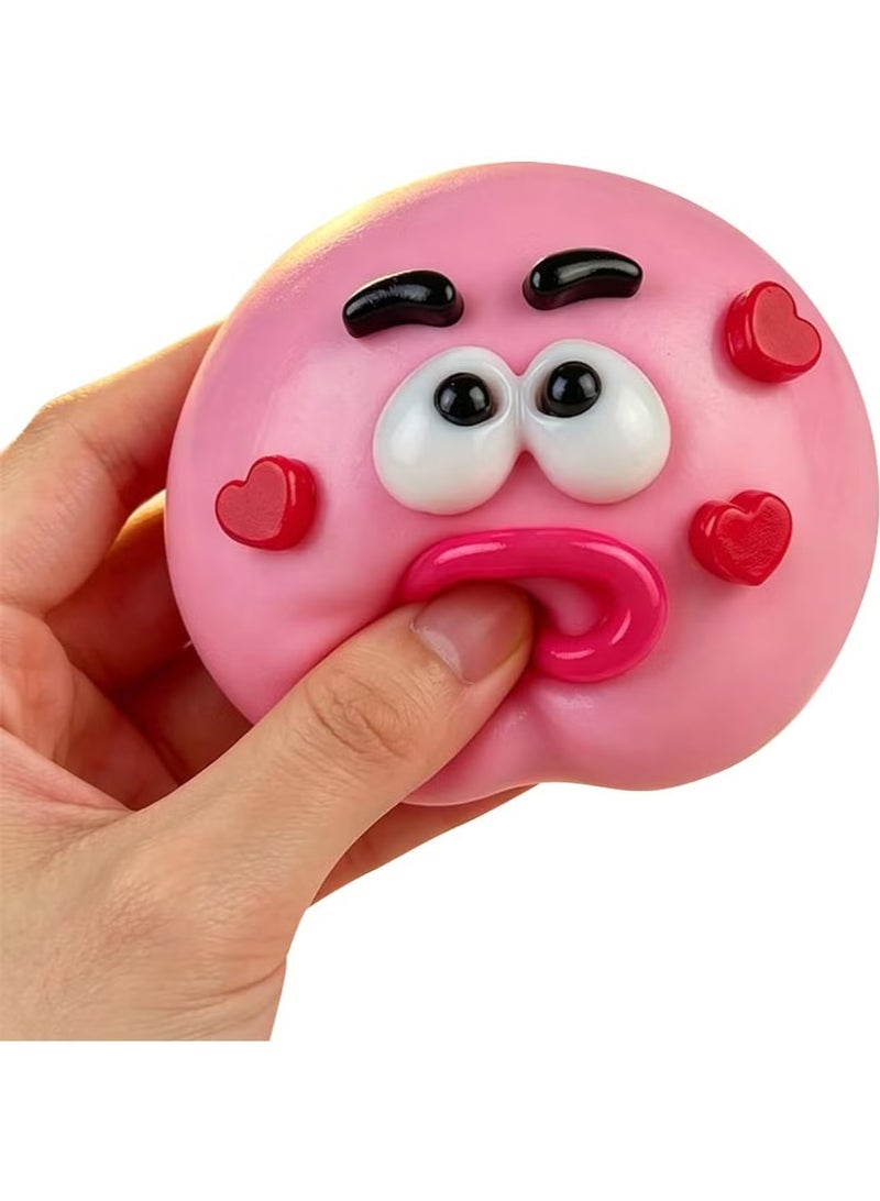 JUE-FISH Smushers Squishies Slow Rising Stress Ball Non- Cute Slow Rise Relaxing Sensory Fidget for Ages 3+ Squeeze Sensory Ball Fun Desk Accessory for Adults (Pink) - Image 5
