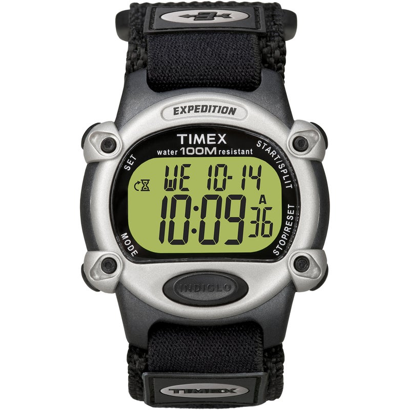 TIMEX ساعة تيمكس للرجال T48061 إكسبيديشن بحزام سريع اللف أسود كامل الحجم رقمية - Image 2