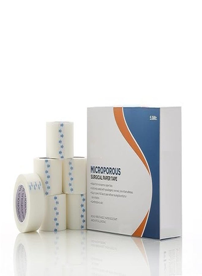 SYMKARD-Microporous Surgical Paper Tape, Medical Grade, White (25mm *5.1 m) (6) - Image 1