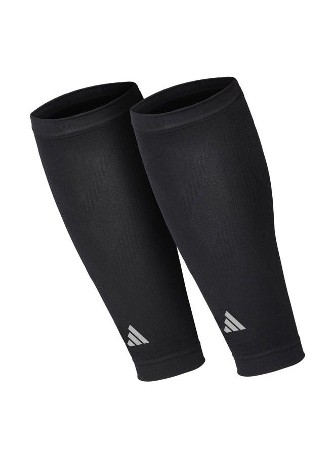 Adidas Calf Compression Sleeves for Women and Men - Pair of Calf Sleeves for Running, Training, and Stronger Workouts - Breathable and Lightweight - Durable Calf Compression Support - Black, L/XL  - Image 1