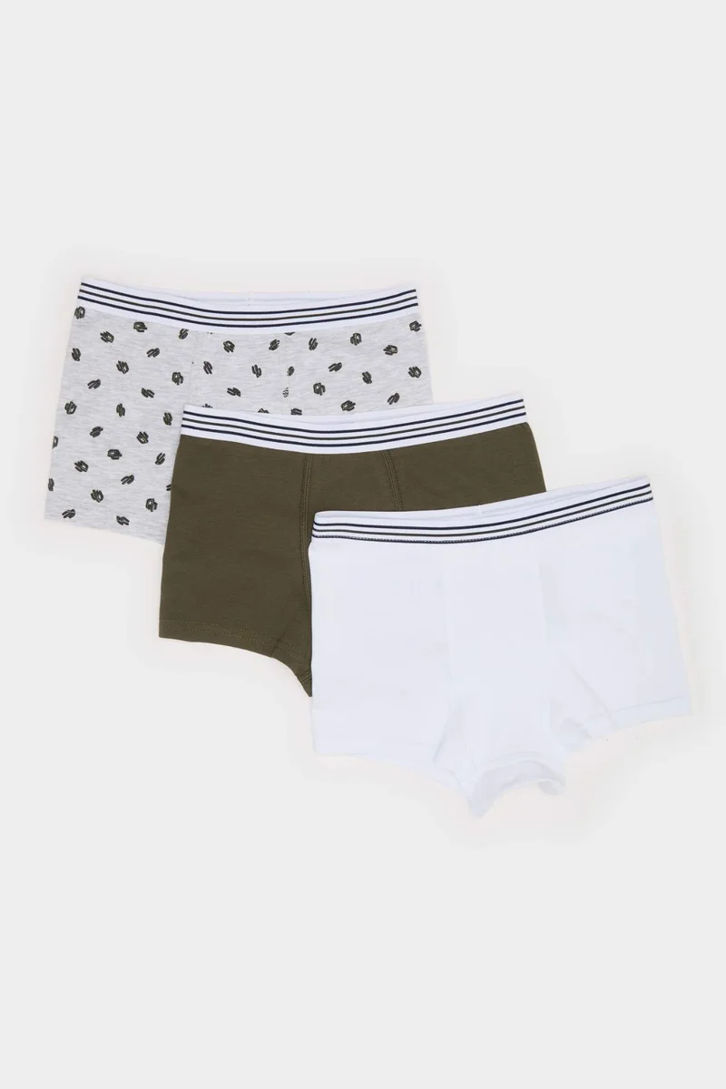 ديفاكتو Boy Cactus Patterned 3 Piece Boxer