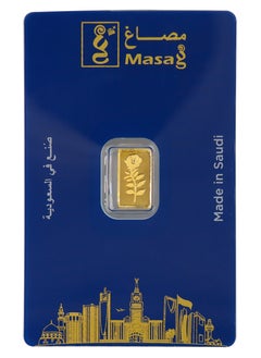 Masag Gold Bar 24K weighing 1g  - Image 1