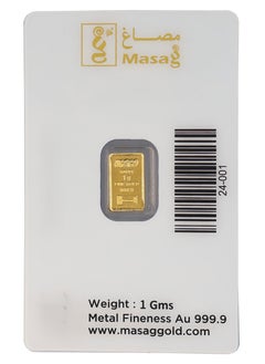 Masag Gold Bar 24K weighing 1g  - Image 2
