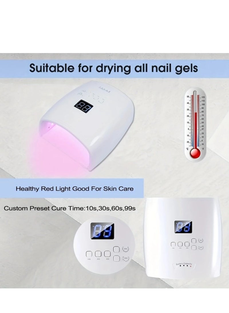 UV LED Nail Lamp White drying lamp - Image 2