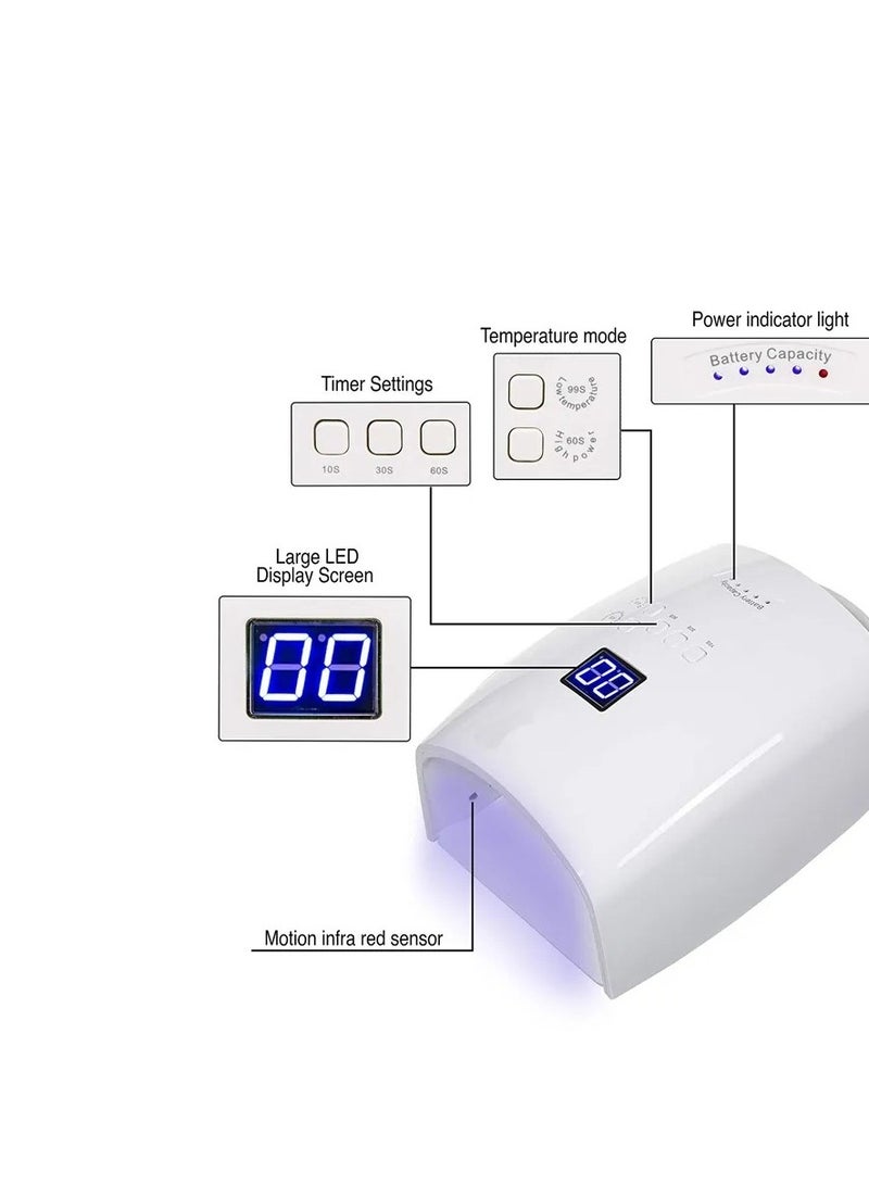 UV LED Nail Lamp White drying lamp - Image 4