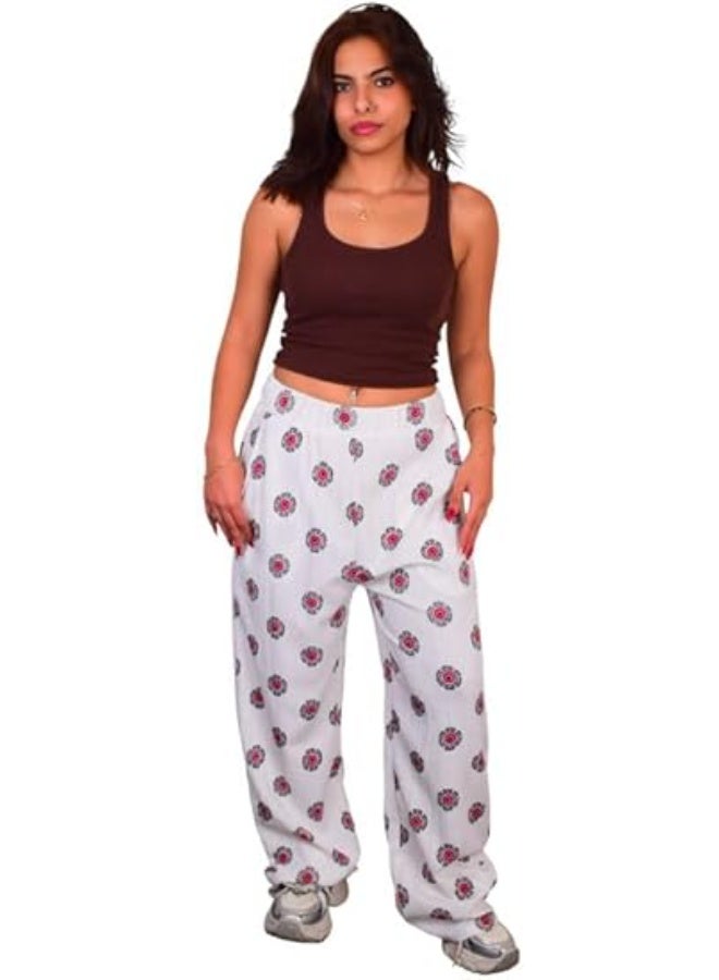 Mosca Women's Wear Printed Cotton Cardigan Pants - Image 2