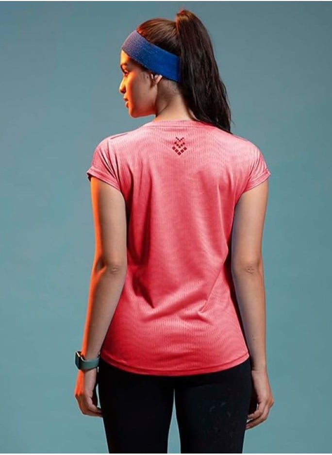 Lyra Women's Yoga Shirt | Punch | Color Shade May Vary  - Image 2