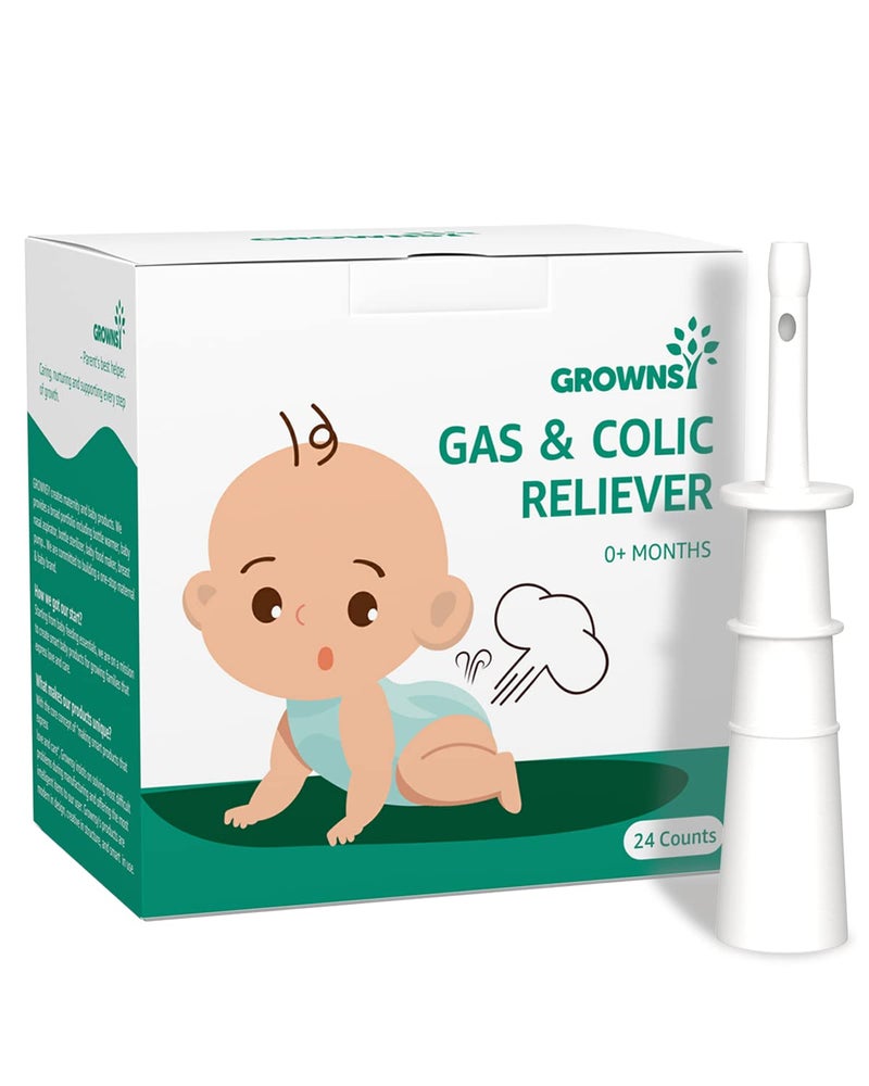 GROWNSY GROWNSY Gas and Colic Reliever for Babies 24pcs Natural Baby Colic and Gas Relief Colic Relief for Newborns Infant Gas Colic Relievers 