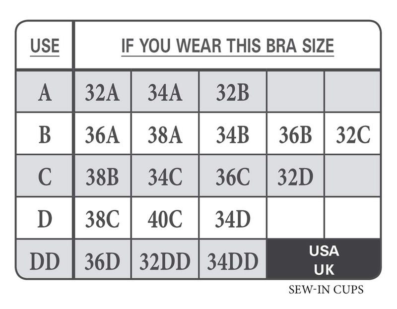 Braza - Sew in Bra & Swimwear Cups - Size C Beige - Image 2