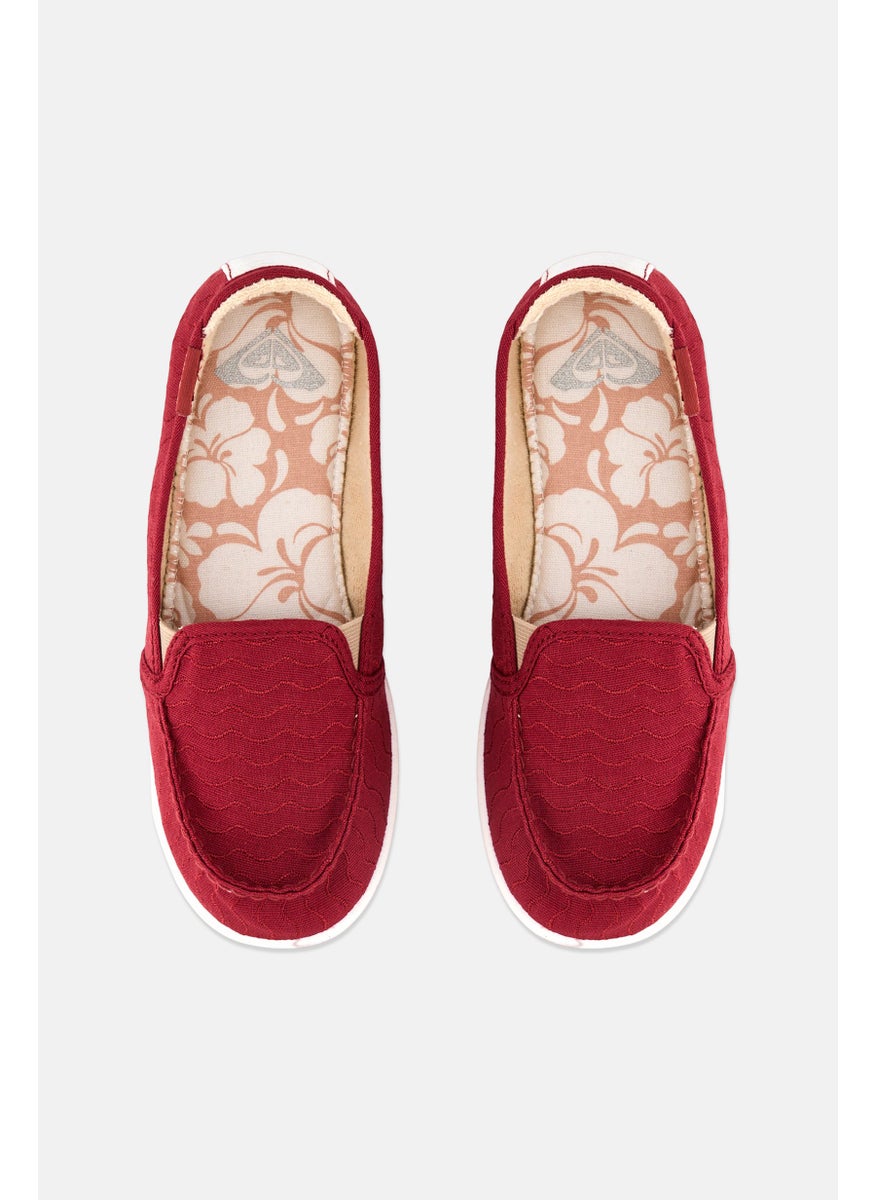 Roxy - Women Minnow VII Slip On Casual Shoes, Red - Image 1