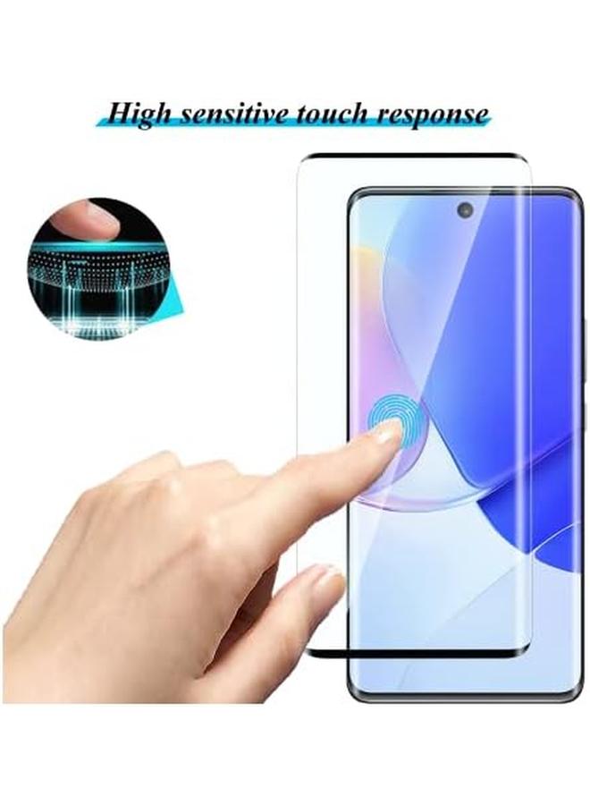 تيمبرد غلاس لاصقة حماية للشاشة متوافقة مع هاتف هواوي هونر 50 حماية شاشة كاملة ثلاثية الأبعاد صلابة 9H مقاومة للخدش خالية من الفقاعات - Image 4