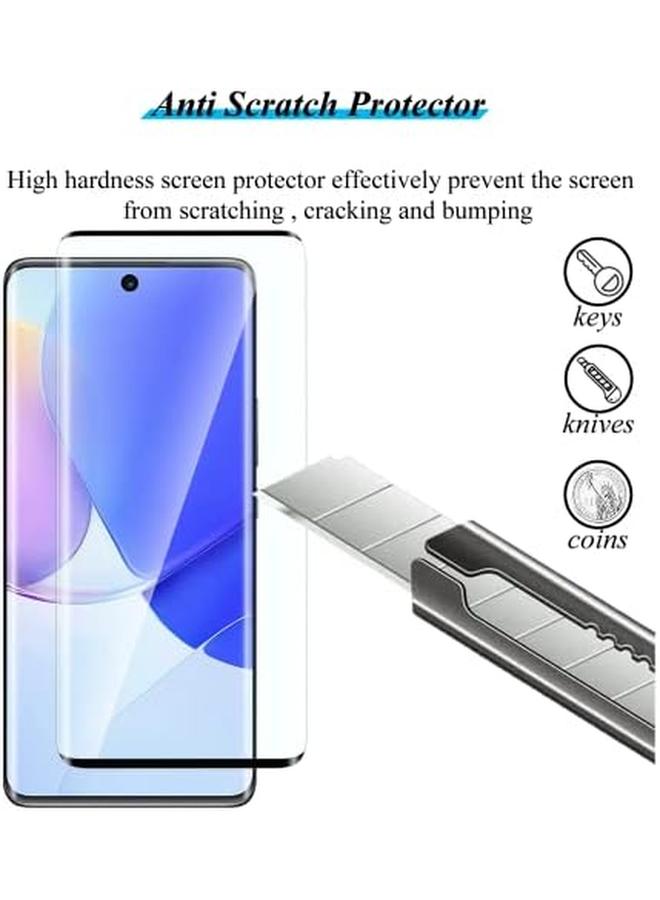 تيمبرد غلاس لاصقة حماية للشاشة متوافقة مع هاتف هواوي هونر 50 حماية شاشة كاملة ثلاثية الأبعاد صلابة 9H مقاومة للخدش خالية من الفقاعات - Image 3