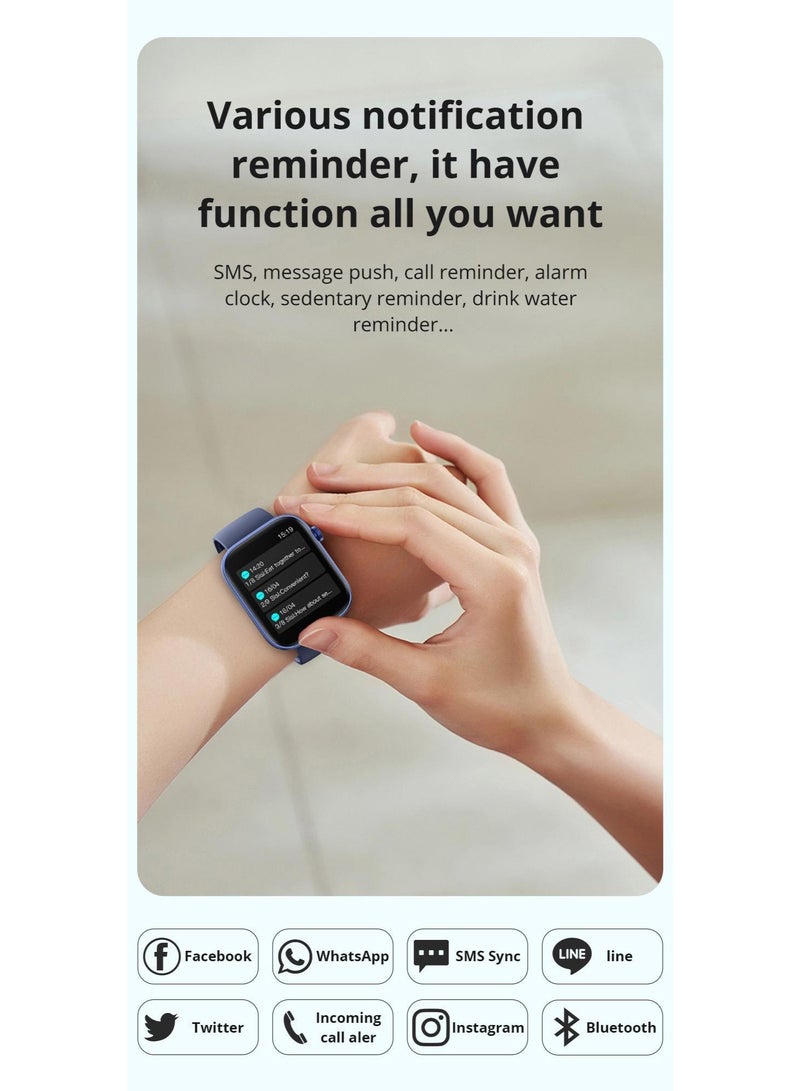 COLMI P71 Smart Watch - Sports Heart Rate Monitor, Step Counter, IP67 Water Resistant, Full Screen, Magnetic Attachment Smart Watch - Image 3