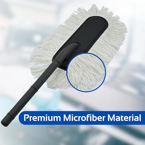 HSR Car Accessories Premium Microfiber Car Duster Brush, Scratch-Free Cleaning with Wax-Treated Cotton Strands, Effectively Removes Dust & Dirt, Eco-Friendly & Reusable, for Car, SUVs, Trucks, Bike - Image 5