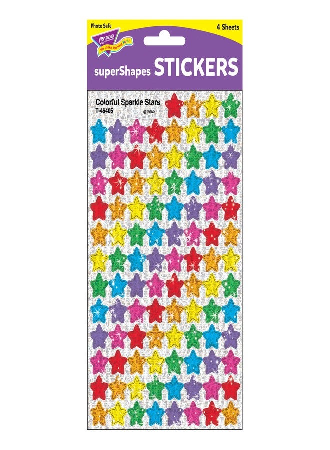 Trend Enterprises, Inc. Colorful Sparkle Stars superShapes Stickers, 400 ct - Image 3