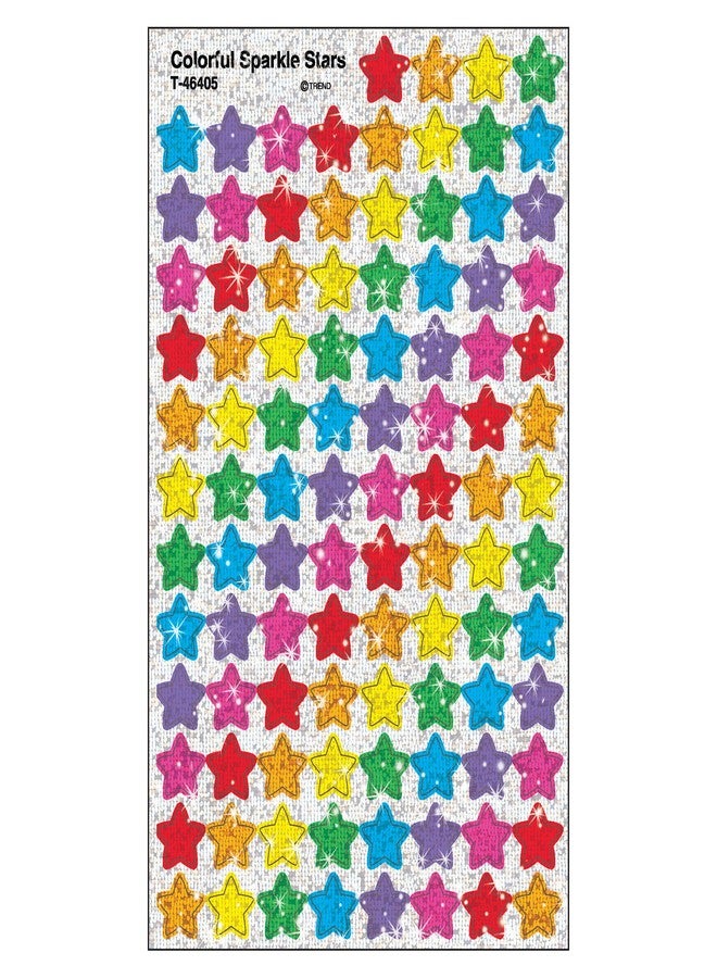 Trend Enterprises, Inc. Colorful Sparkle Stars superShapes Stickers, 400 ct - Image 1