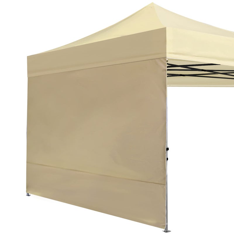 ABCCANOPY Instant Canopy SunWall 10x10 FT, 1 Pack Sidewall Only, No Frame or Top, Beige - Image 1