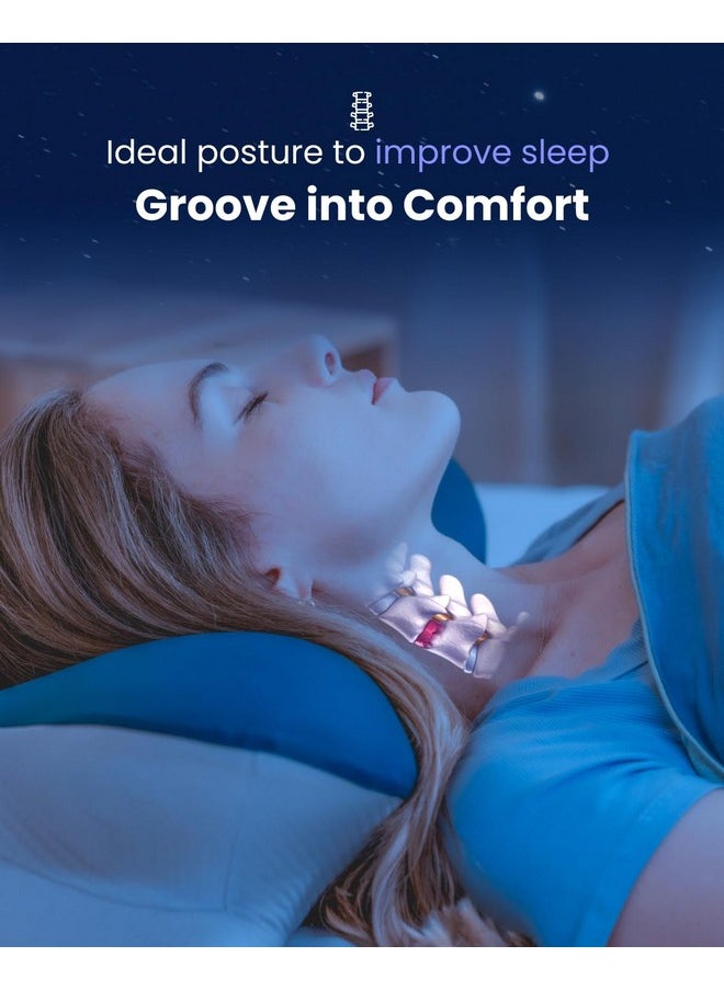 RENPHO RENPHO Ultra Pain Relief Neck Pillow, Ergonomic Contour Memory Form Pillow for Side Back Stomach Sleeper with 2 Cooling Pillowcases, Orthopedic Cervical Pillow for Adult  - Image 3