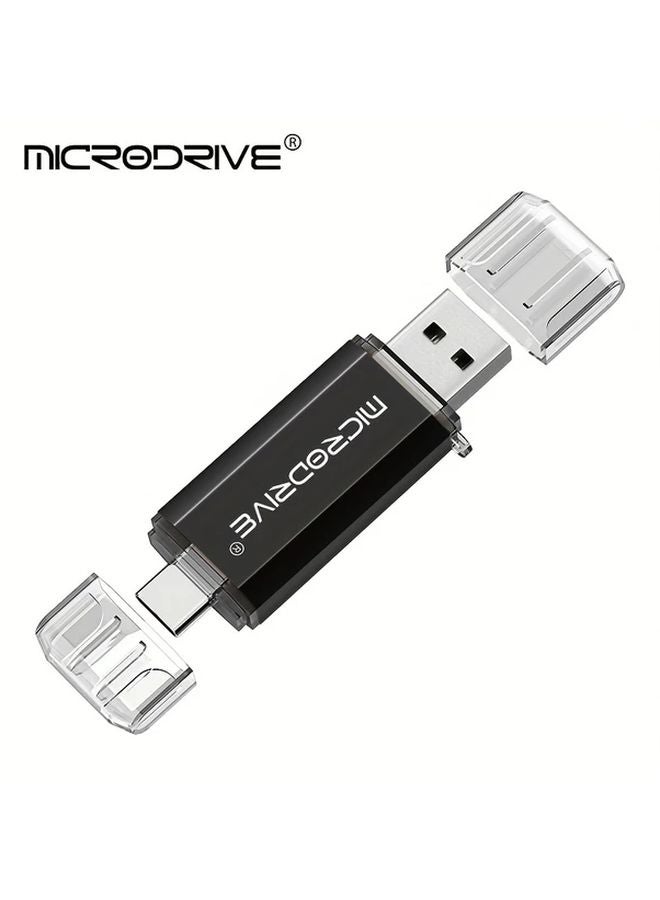 Black 128GB USB Type C Flash Drive High Speed OTG Pen Drive - Image 1