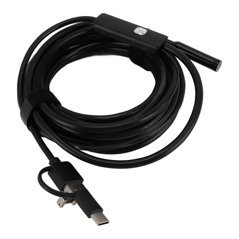 كاميرا منظار USB C مصباح LED قابل للتعديل 8 مم 1200 بيكسل منظار ذو كاميرا ثعبانية مقاومة للماء بنظام IP68 كاميرا فحص USB - Image 4