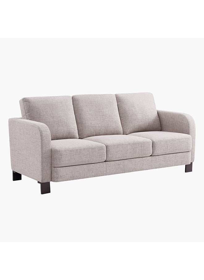 Home Box - Neptune 3-Seater Beige Fabric Sofa 91 x 94 x 204 cm - Image 1