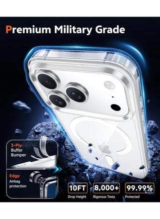 for iPhone 17 Pro Max Case, Anti-Yellowing and Anti-Scratch Mobile Phone Case iPhone 17 Pro Max, Clear - view 5